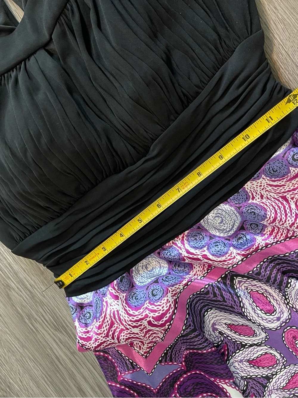 Vtg Y2K dressbarn printed asymmetrical dress
